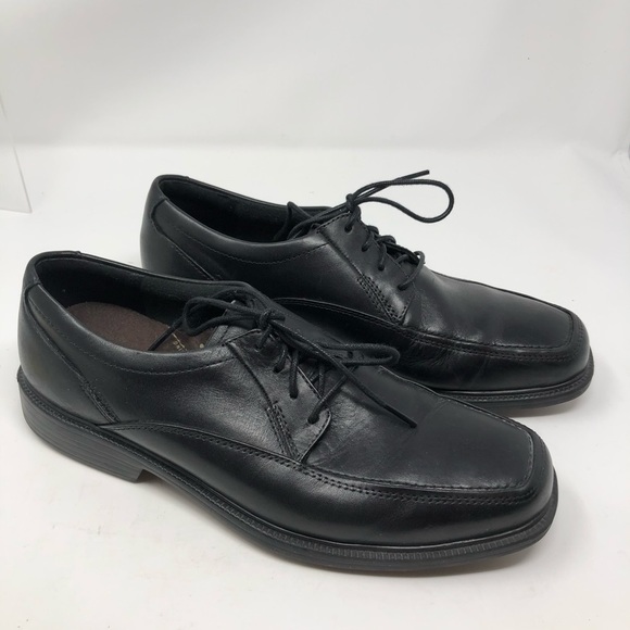Bostonian Black Leather Dress Shoes Mens 8.5 M - Picture 2 of 12